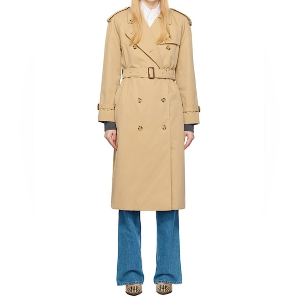Authentic Burberrys of London vintage wool trench coat, 14 Long